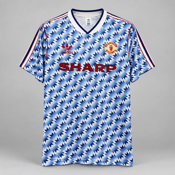 Manchester United 1990/91 Bortedrakt – front