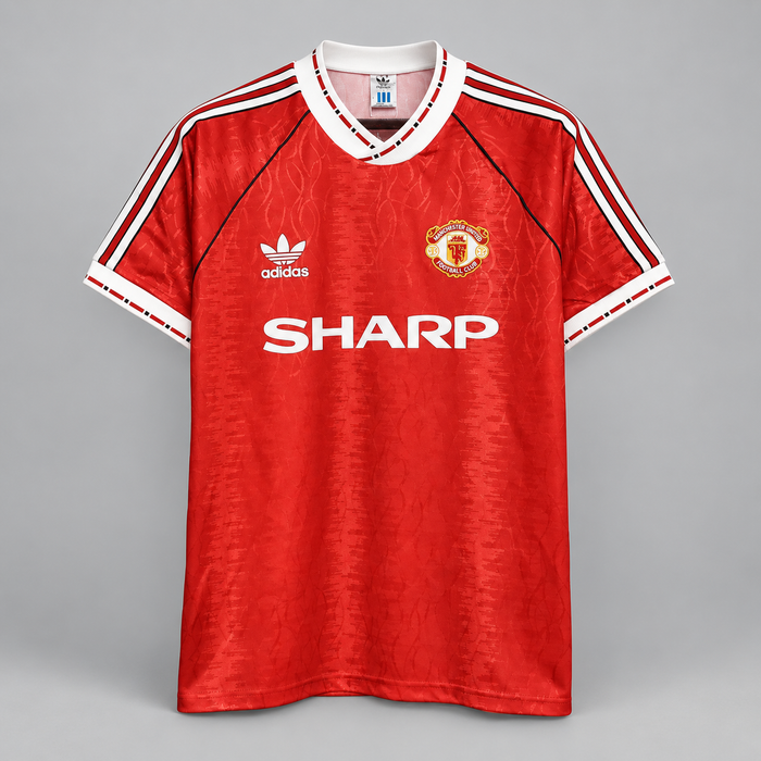 Manchester United 1990/91 Hjemmedrakt – front